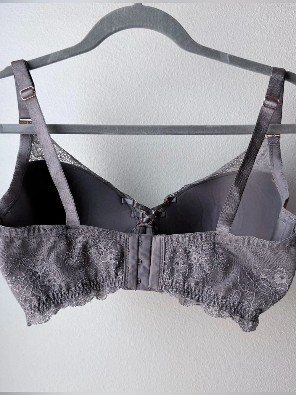 smart & sexy Gray Lace Underwire Bra